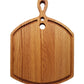Elegant and Sturdy Oak Cutting Charcuterie Board with Handle