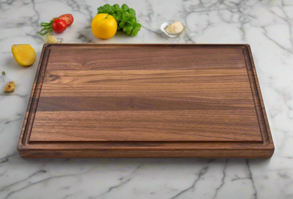 Walnut Cutting Board Reversible with Juice Groove