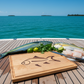 Fish Inlay Cutting Board Reversible with Juice Groove