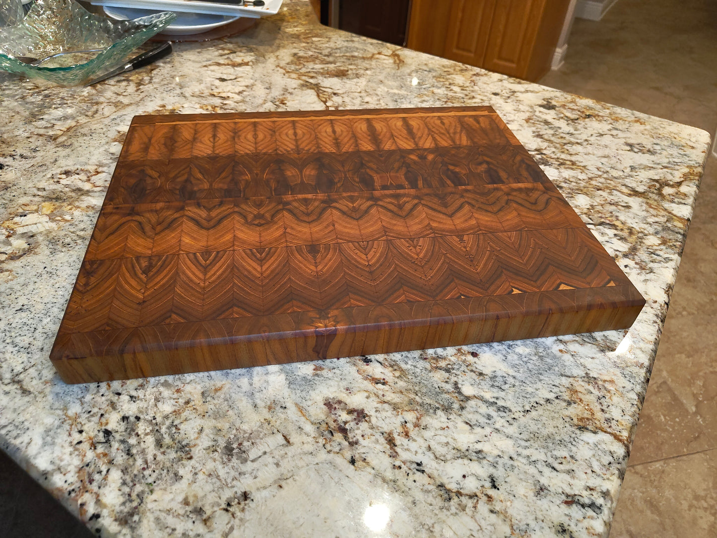 Large Teak End Grain Cutting Board Butcher Block Made in the USA