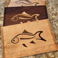 Fish Inlay Cutting Board Reversible with Juice Groove