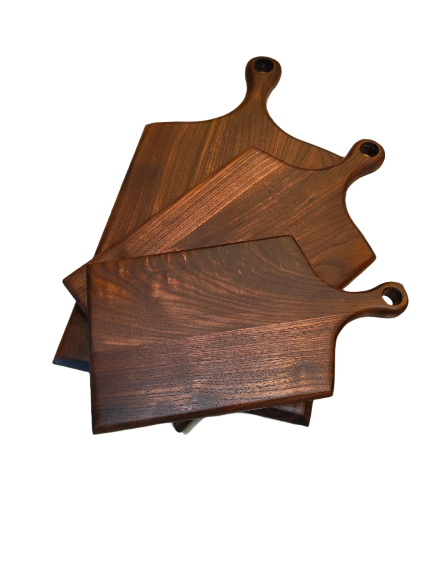 3-piece Walnut Charcuterie Cheese Board Set with Stand