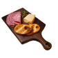 3-piece Walnut Charcuterie Cheese Board Set with Stand