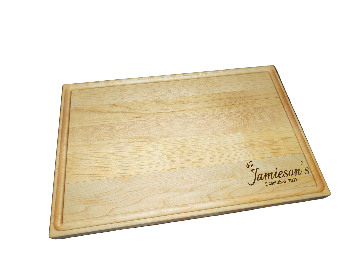 Maple Cutting Board Reversible with Juice Groove