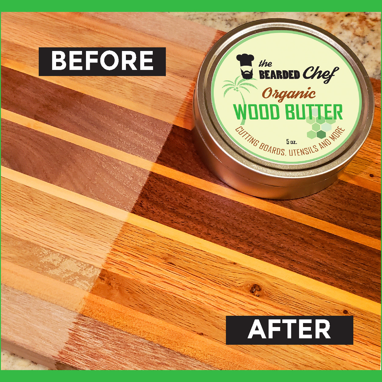 wood butter conditioning cutting board