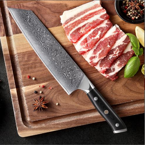 The Bearded Chef Damascus Steel 8 Inch Chef's Knife