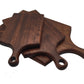 3-piece Walnut Charcuterie Cheese Board Set with Stand