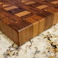 Extra Large Teak End Grain Cutting Board Butcher Block Reversible with Juice Groove