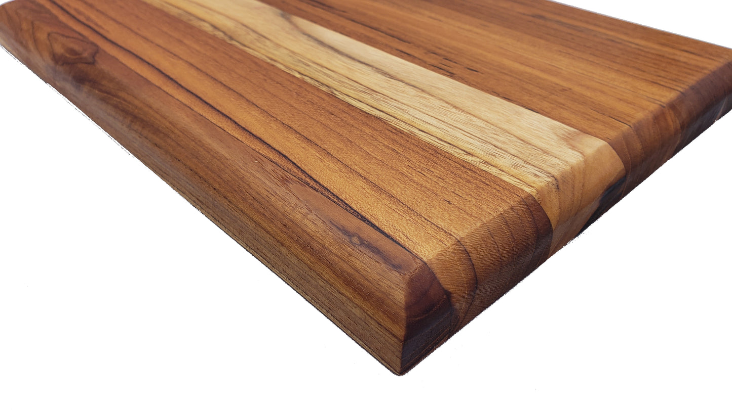 TeakCraft Walnut Cutting Board, Single Piece Wood, Chopping Board, Knife  Friendly, Reversible, Cheese Board, The Opus (22x11x1inch)