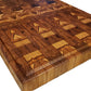Extra Large Teak End Grain Cutting Board Butcher Block Reversible with Juice Groove